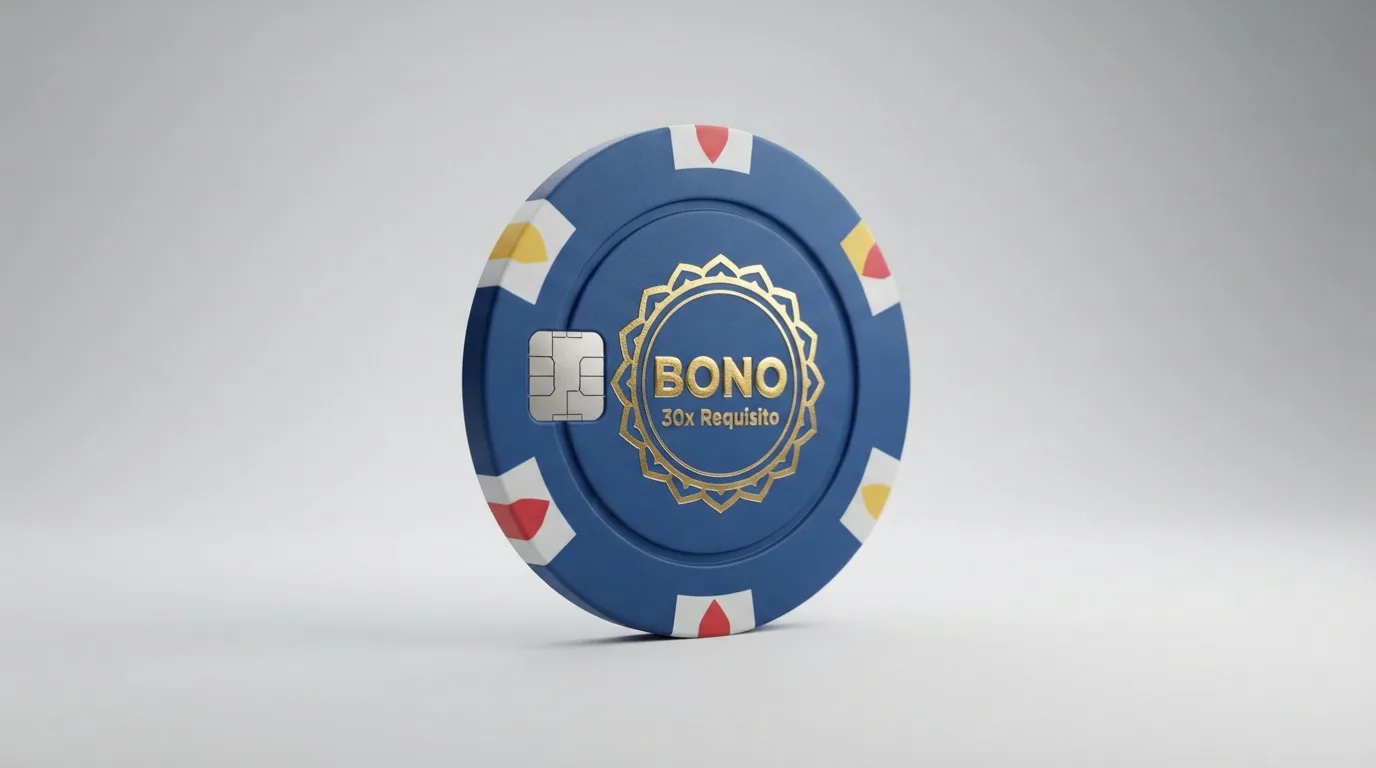 Captura de los T&C de un bono de bienvenida de un casino DGOJ donde se vea el porcentaje de bonificación, el requisito de apuesta y el plazo de validez