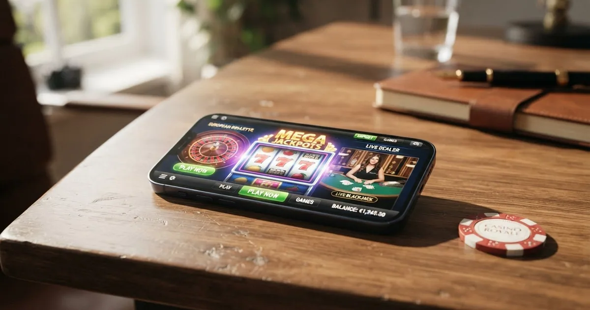 Interfaz de un casino online con el logotipo de Solana entre las opciones de depósito en criptomonedas