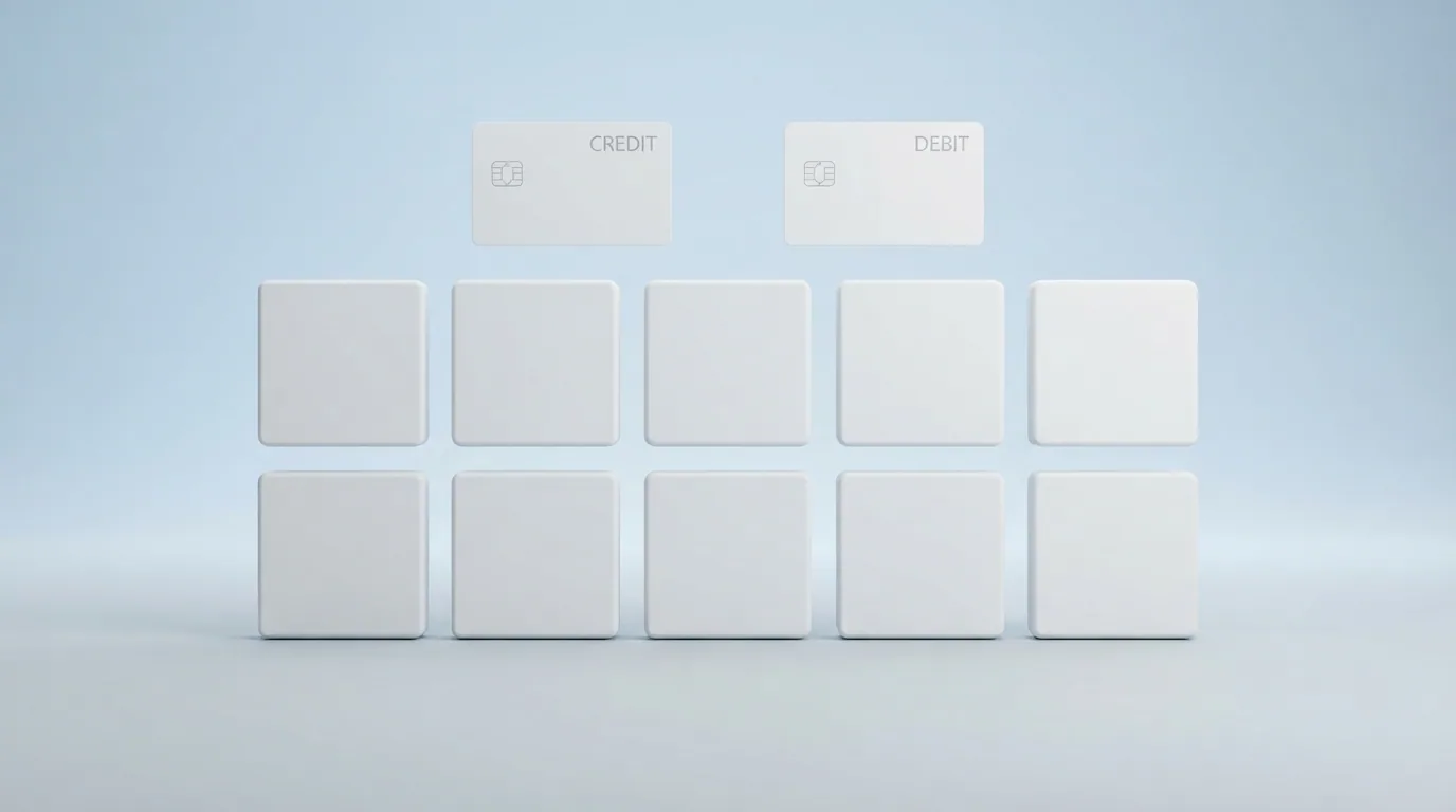 Una cuadrícula con los logotipos de los 10 casinos analizados ordenados en filas junto a iconos de tarjeta Visa y Mastercard