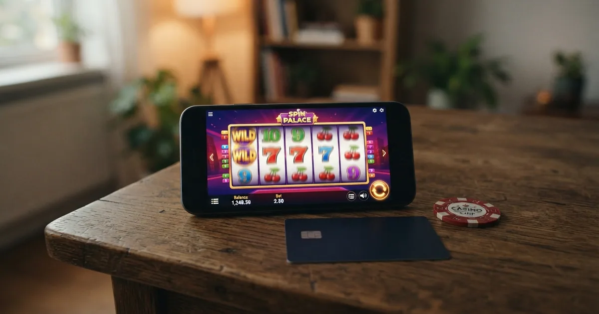 Pantalla de inicio de un casino online con licencia DGOJ mostrando la opción de pago por transferencia bancaria SEPA entre sus métodos disponibles