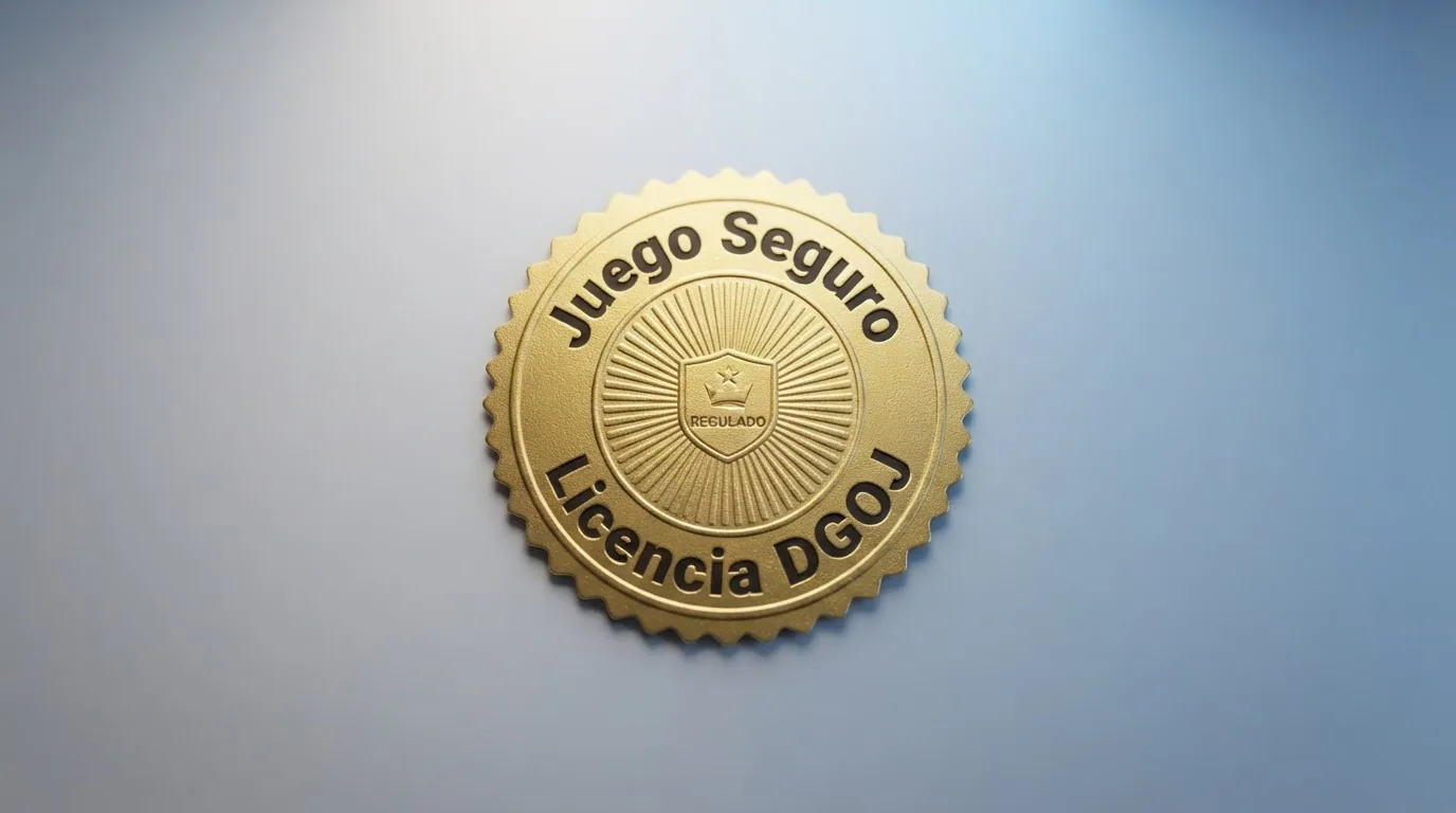 Logotipo de Juego Seguro de la DGOJ en la página de inicio de un operador con dominio .es