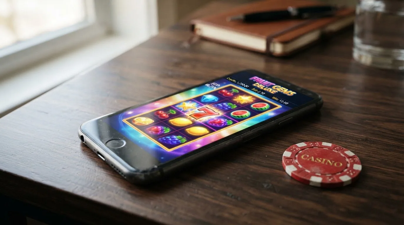 Captura de una slot online con su tabla de pagos y RTP visible, en un casino con licencia DGOJ